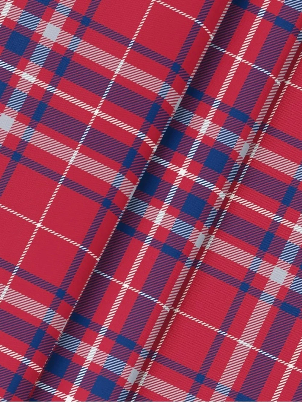 Red Plaid Cotton Tablecloth - Classic Holiday Dining